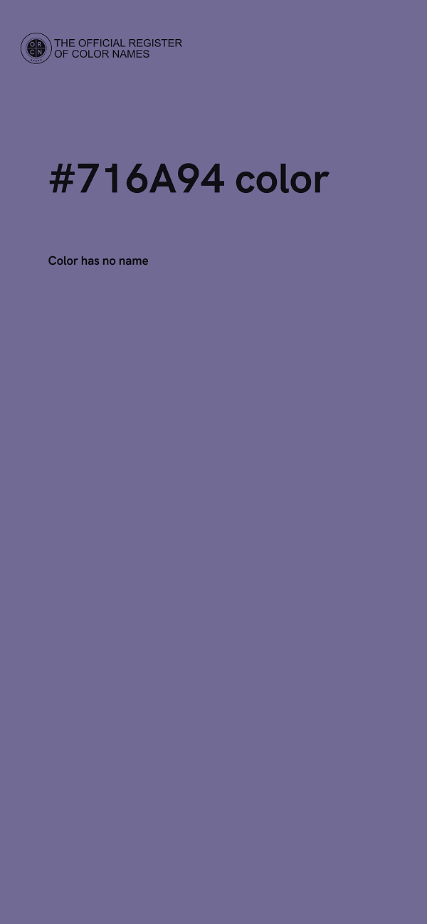 #716A94 color image
