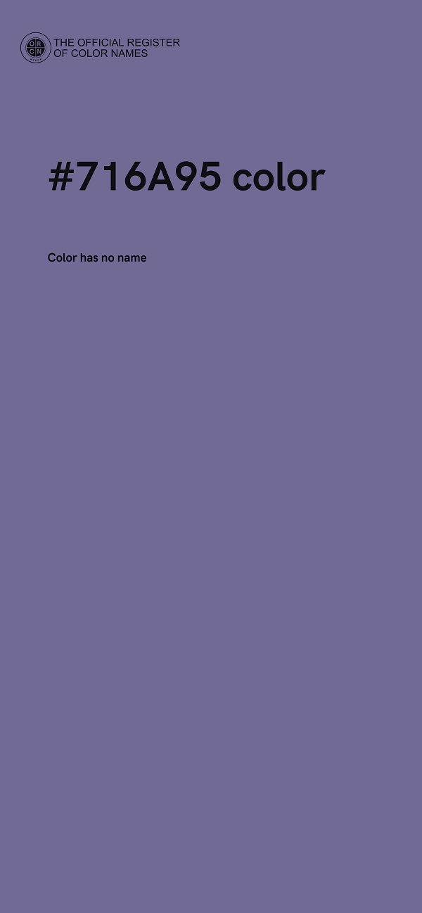#716A95 color image