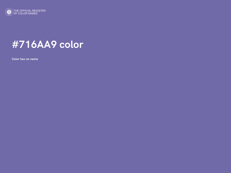 #716AA9 color image