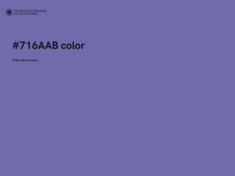 #716AAB color image