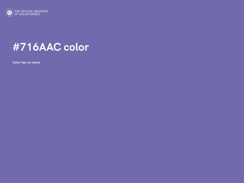 #716AAC color image