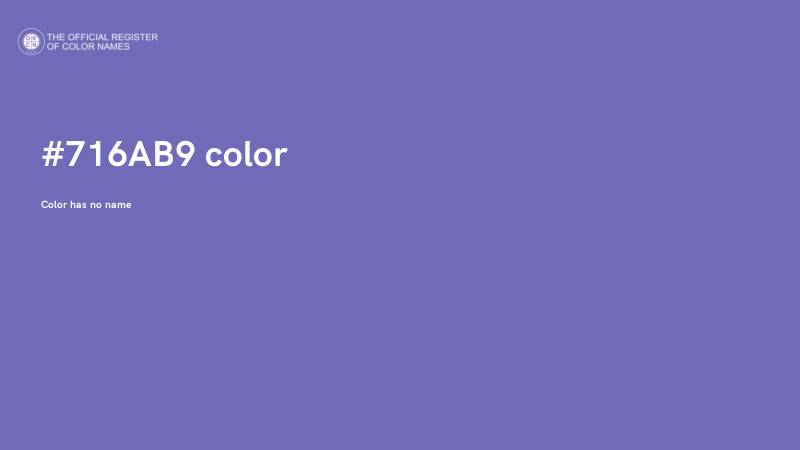 #716AB9 color image