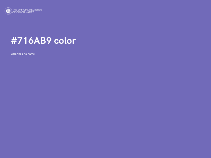 #716AB9 color image
