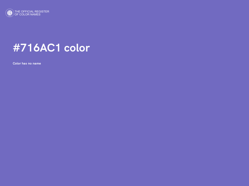 #716AC1 color image