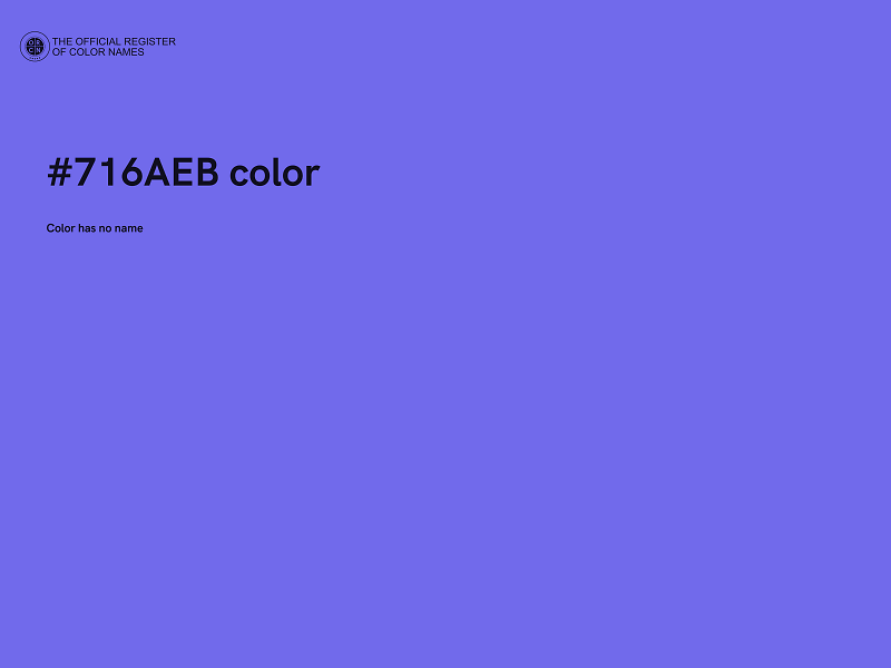 #716AEB color image