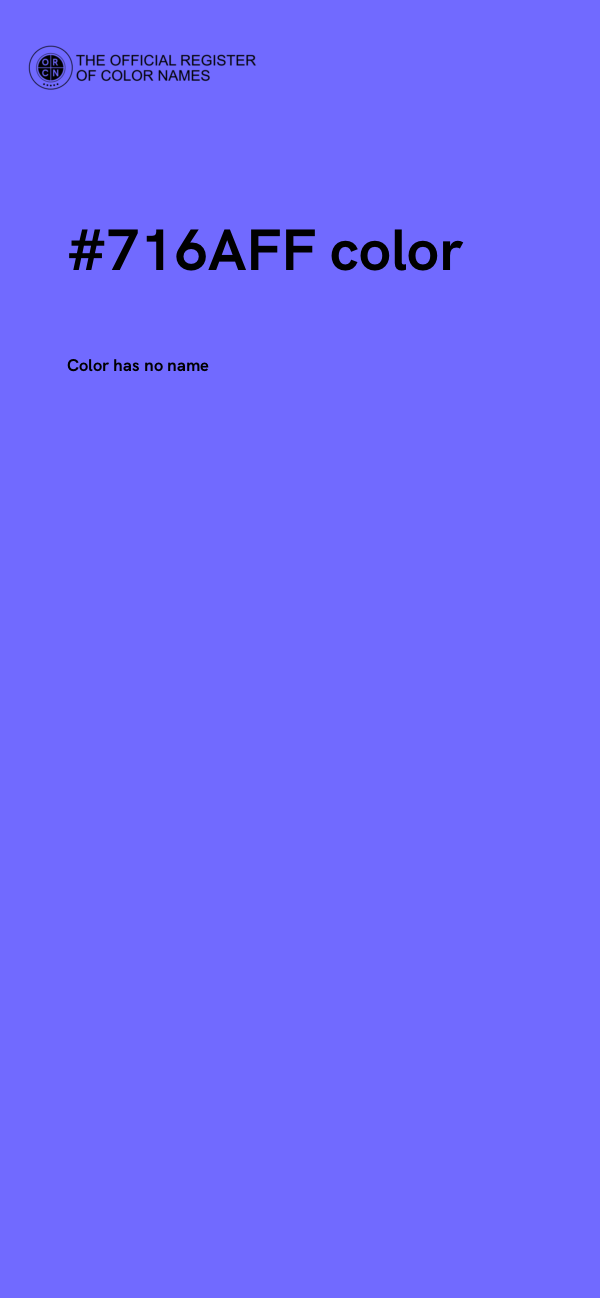 #716AFF color image