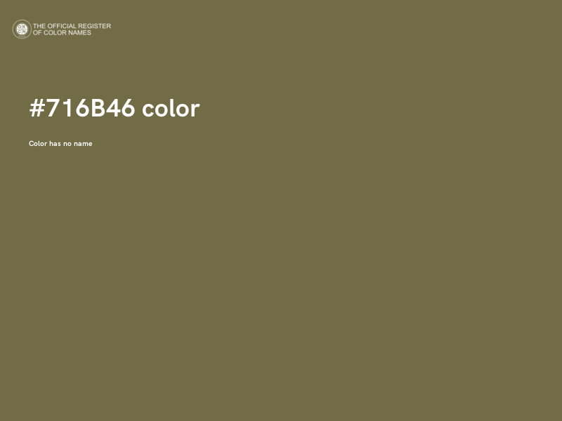 #716B46 color image