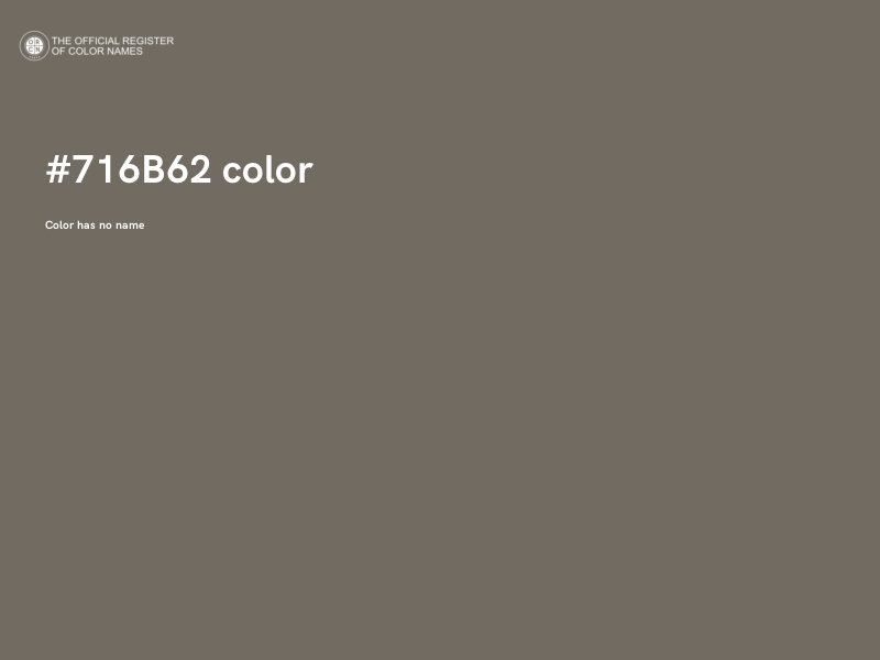 #716B62 color image