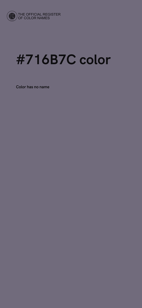 #716B7C color image