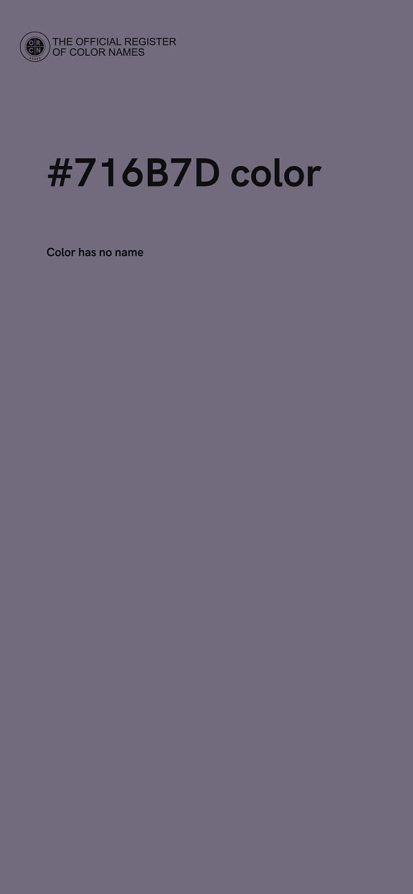 #716B7D color image