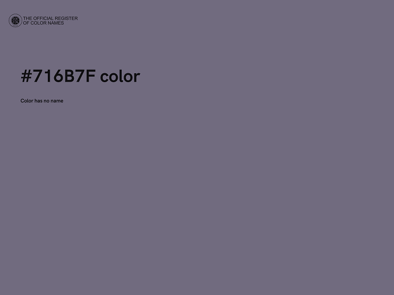 #716B7F color image