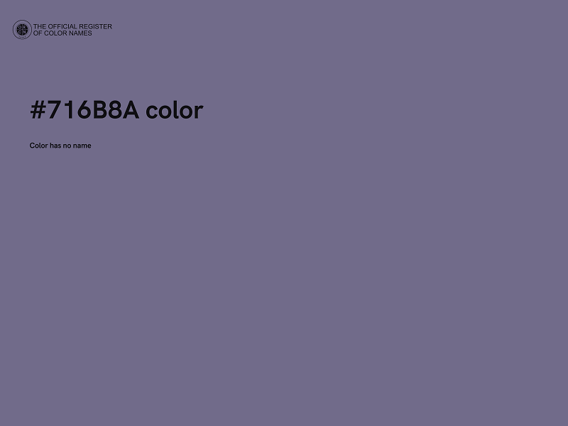 #716B8A color image