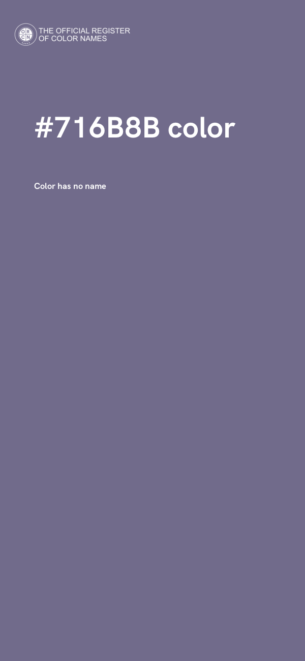 #716B8B color image