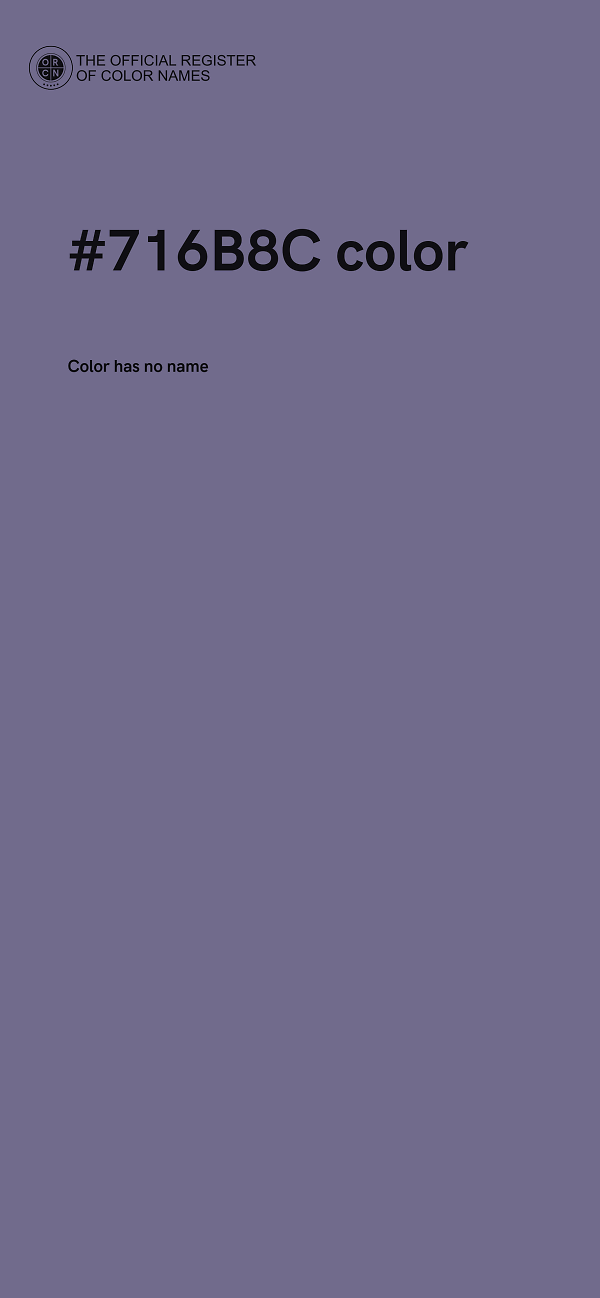 #716B8C color image