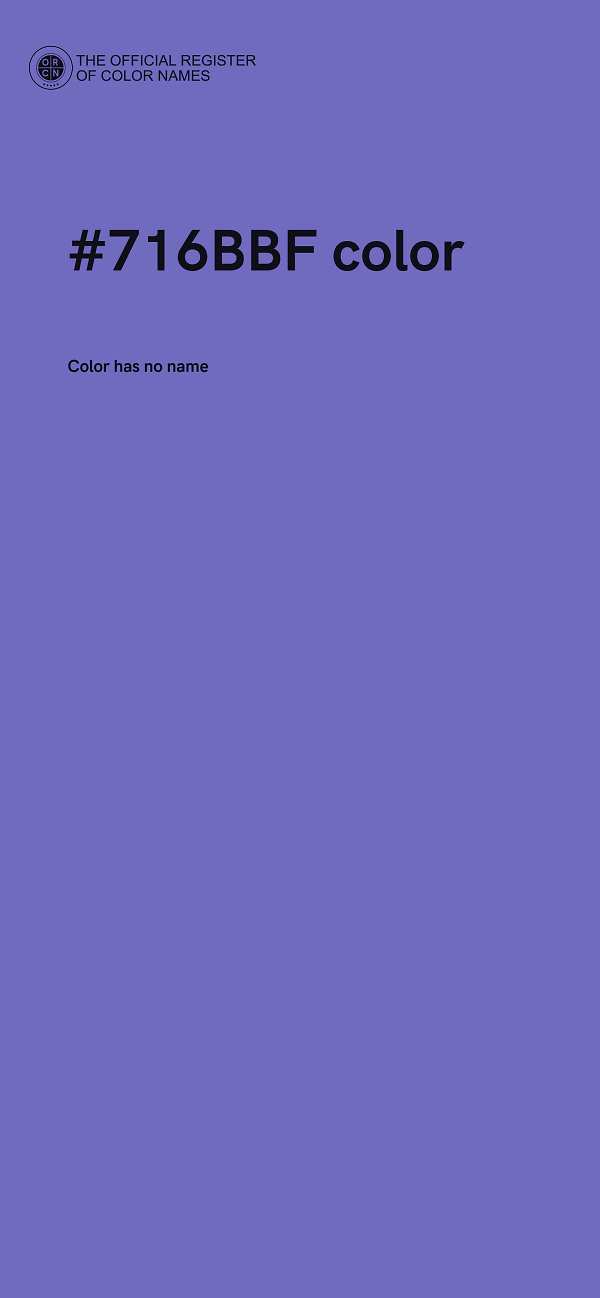 #716BBF color image