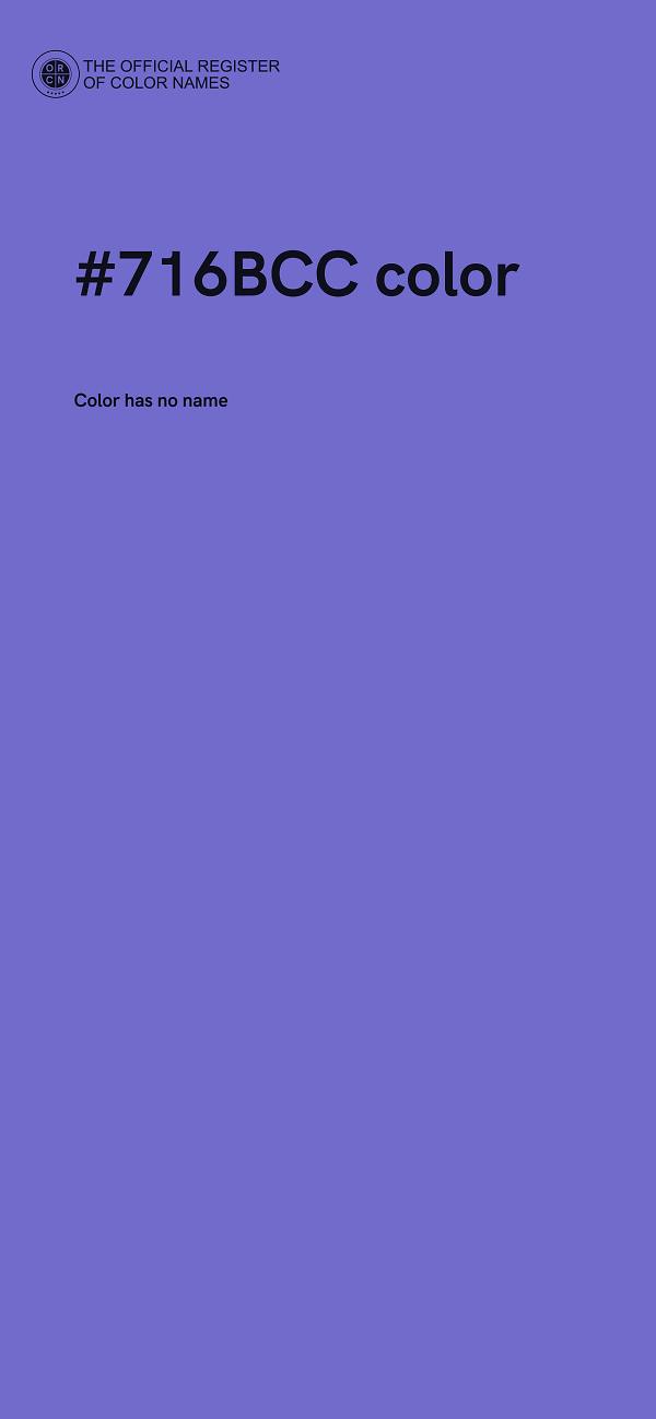 #716BCC color image
