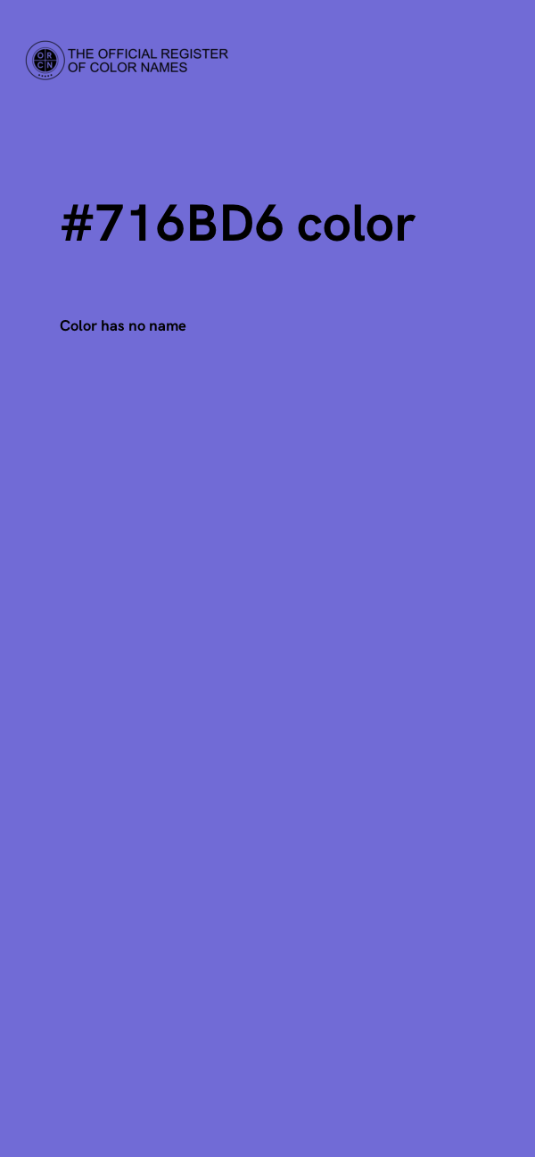 #716BD6 color image