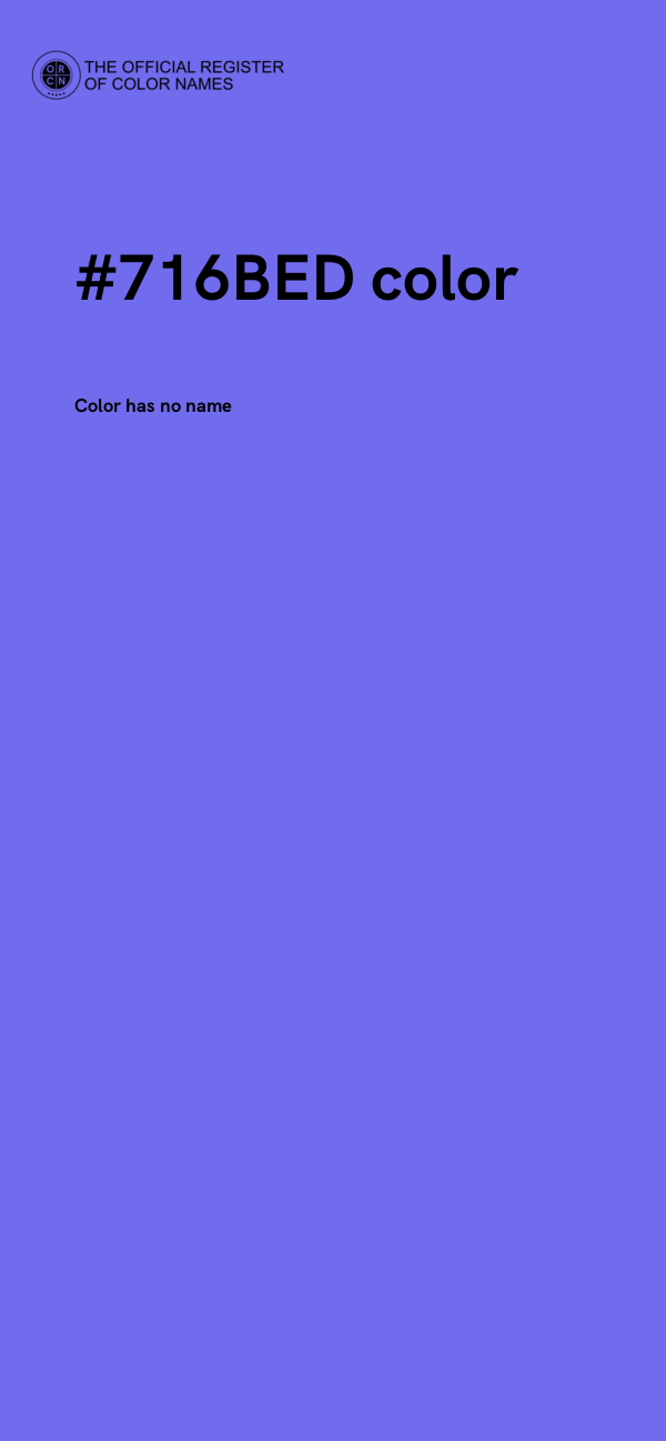 #716BED color image