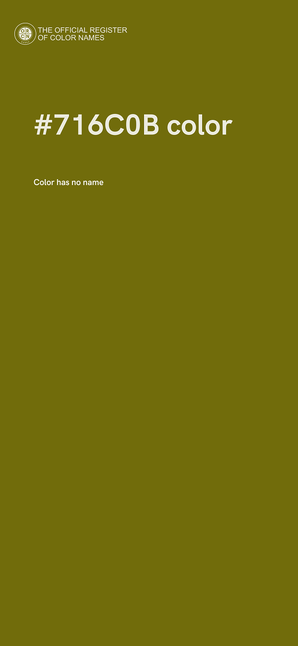 #716C0B color image