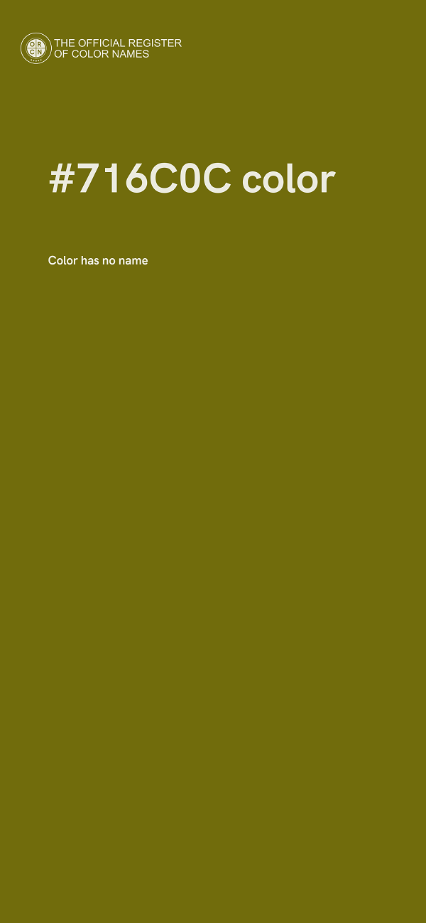 #716C0C color image