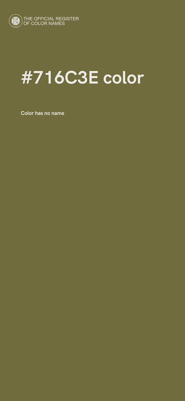 #716C3E color image