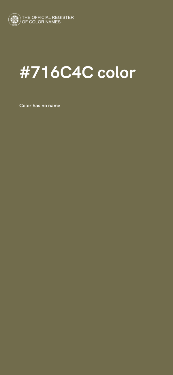 #716C4C color image