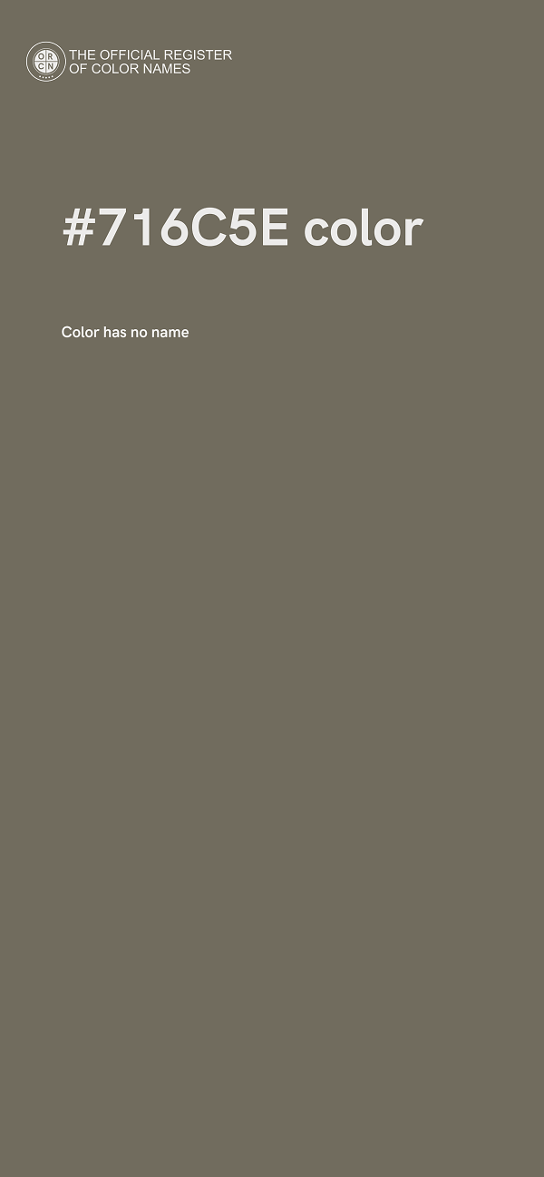 #716C5E color image