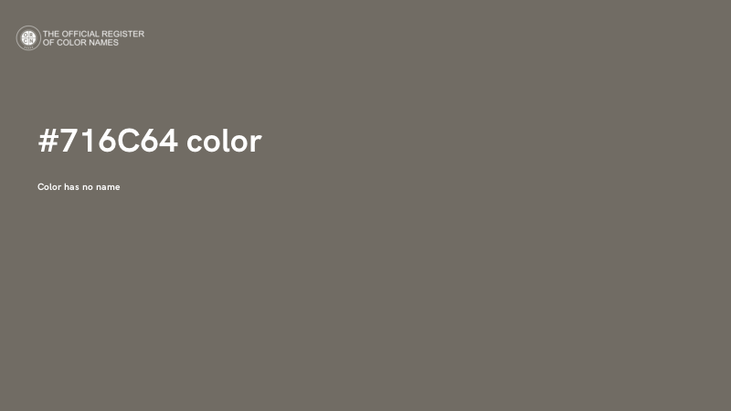 #716C64 color image