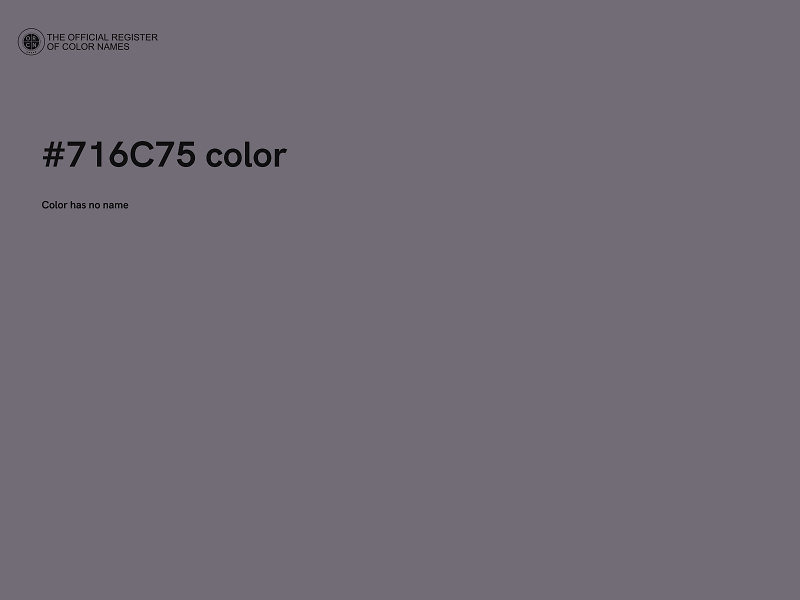 #716C75 color image