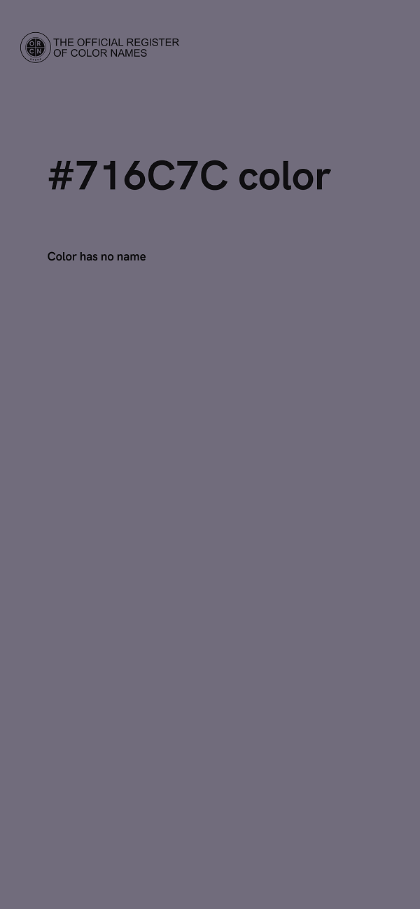 #716C7C color image