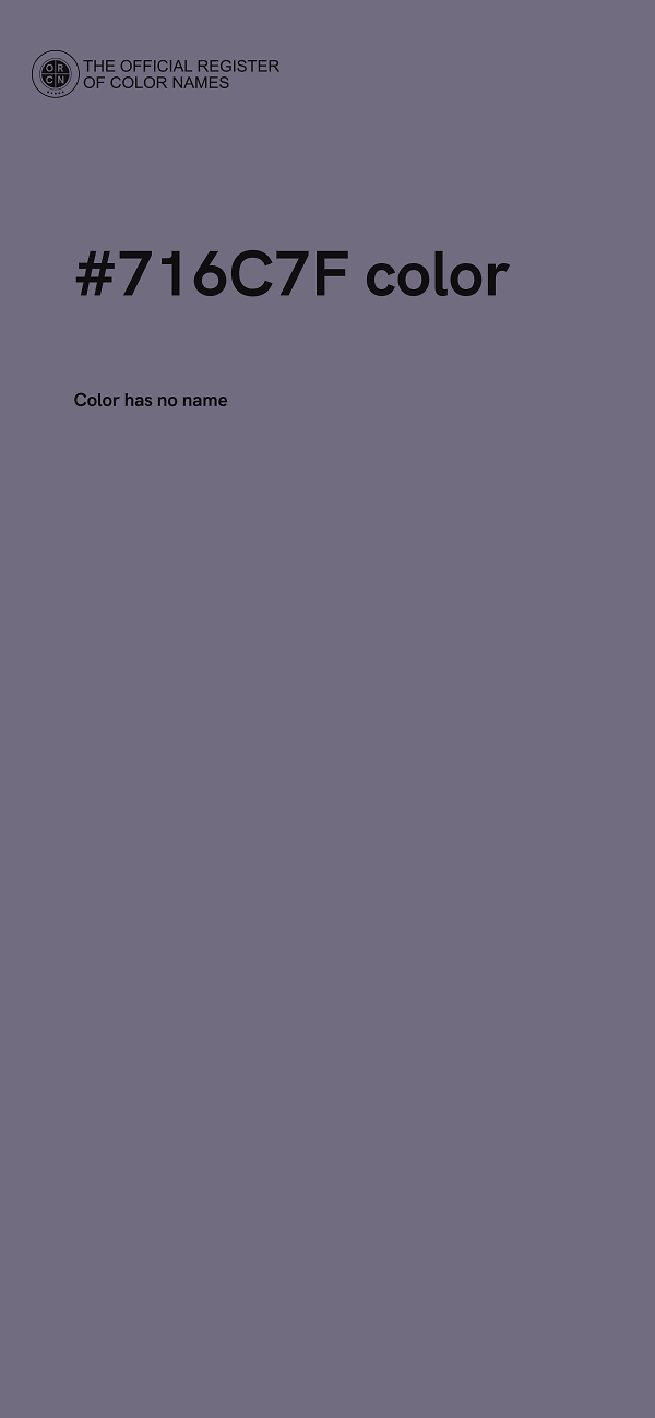 #716C7F color image