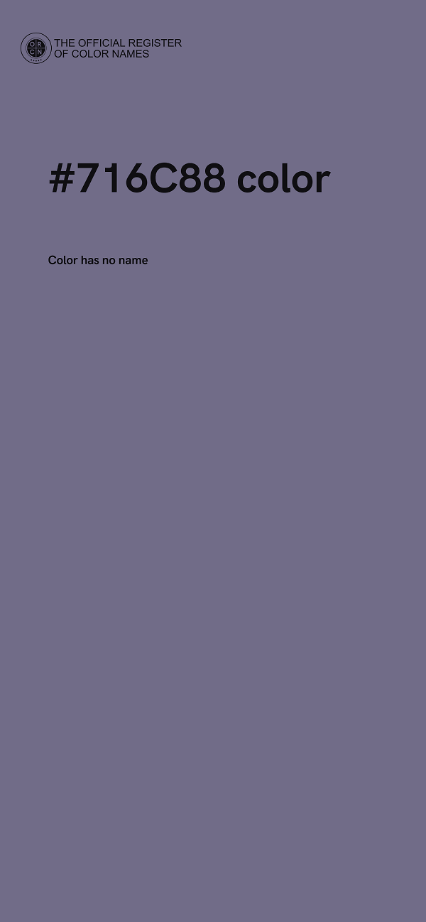 #716C88 color image