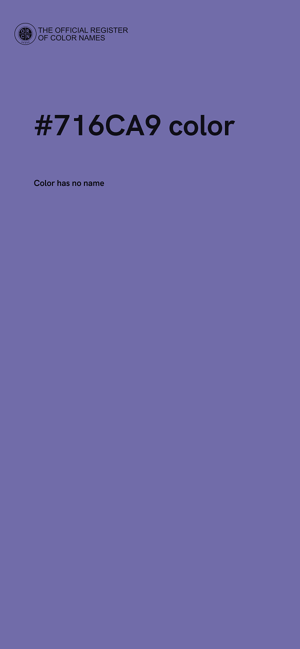 #716CA9 color image