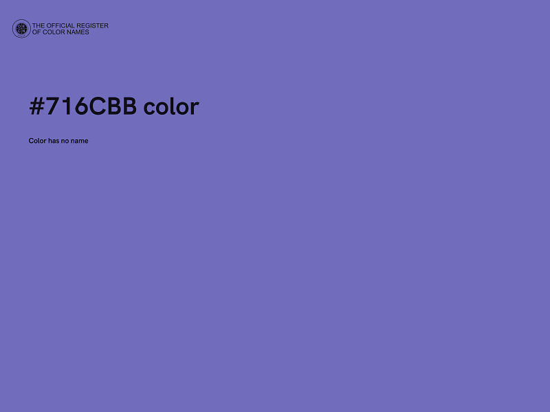 #716CBB color image