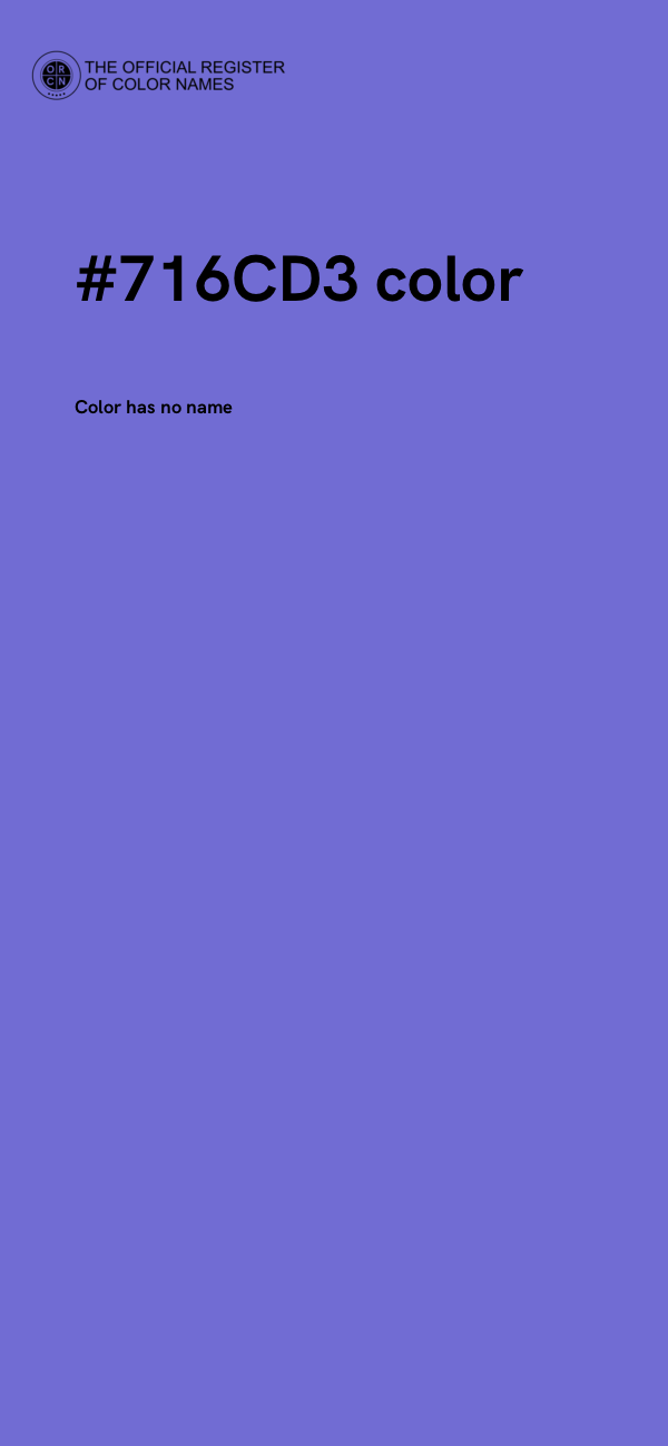 #716CD3 color image