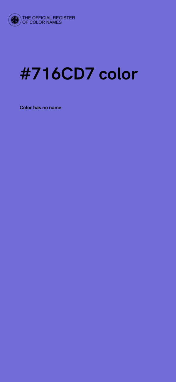 #716CD7 color image