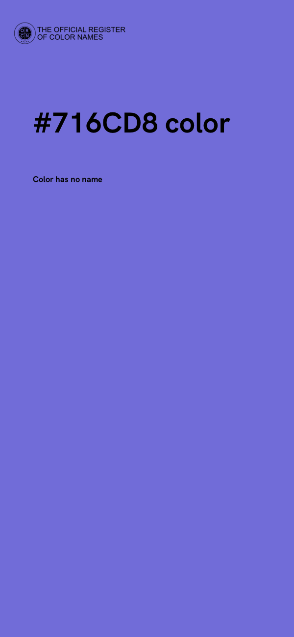 #716CD8 color image