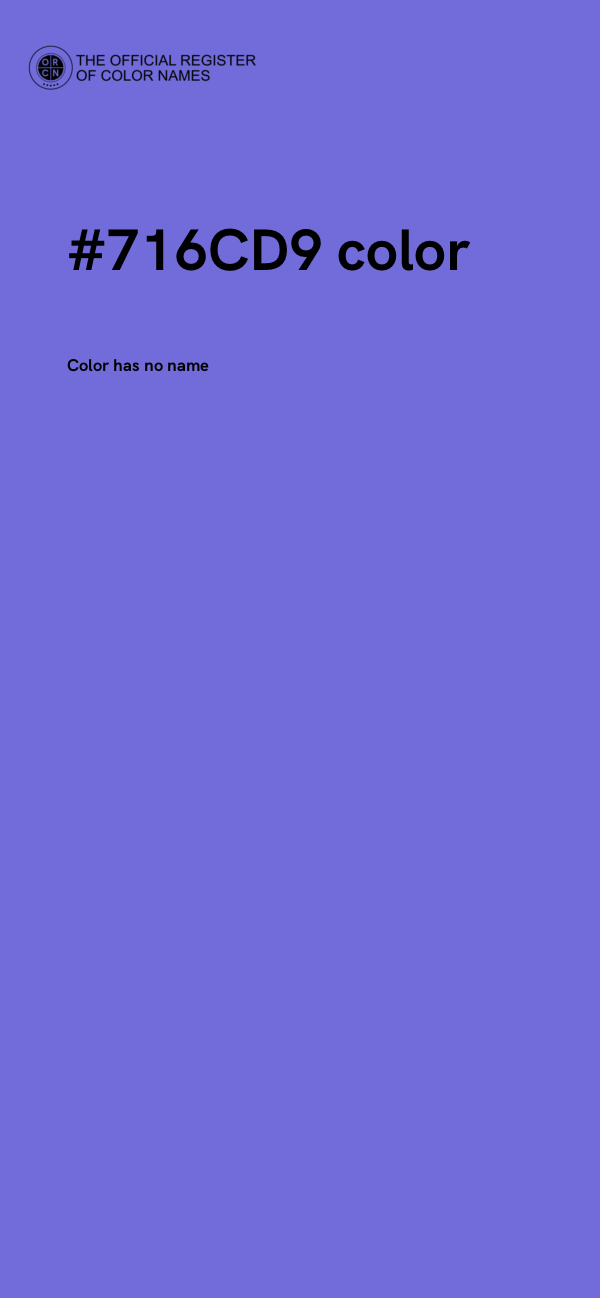 #716CD9 color image