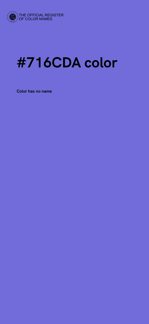 #716CDA color image