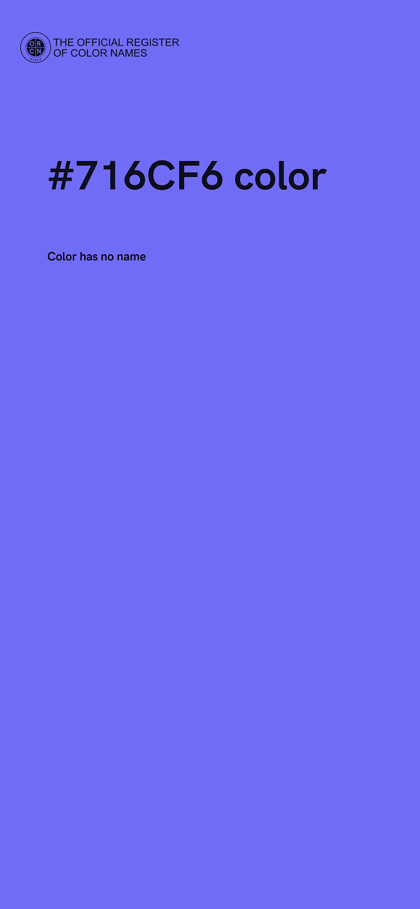 #716CF6 color image