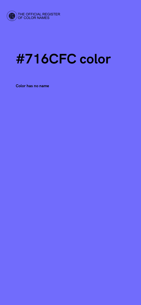 #716CFC color image