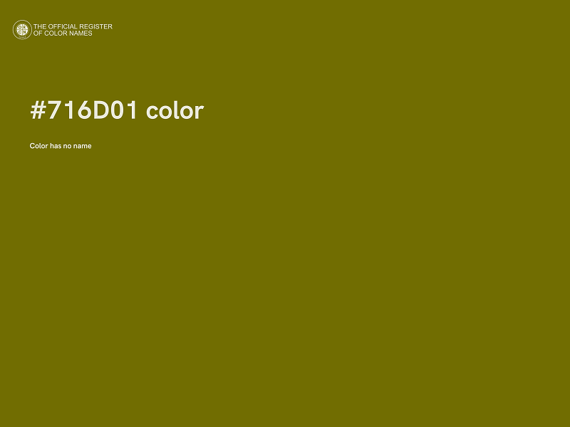 #716D01 color image