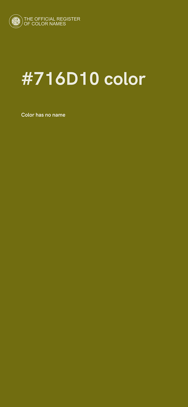 #716D10 color image