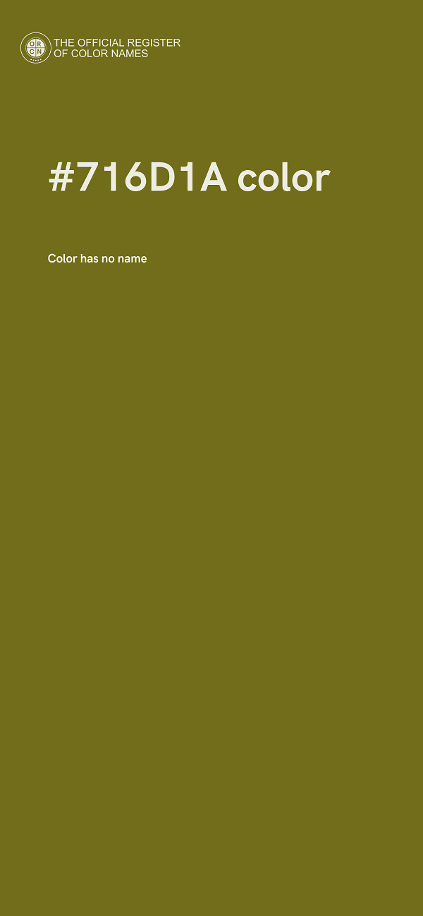 #716D1A color image
