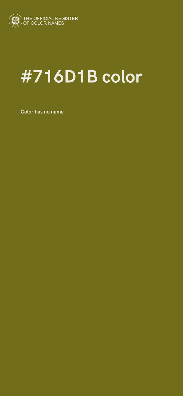 #716D1B color image
