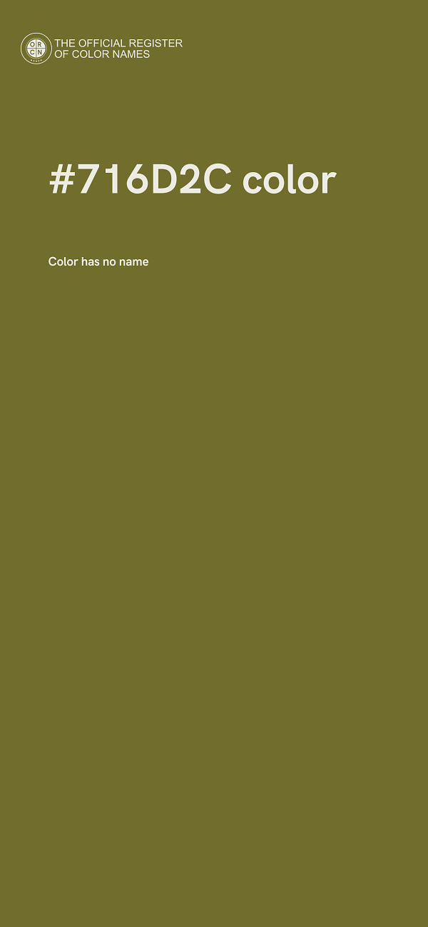 #716D2C color image