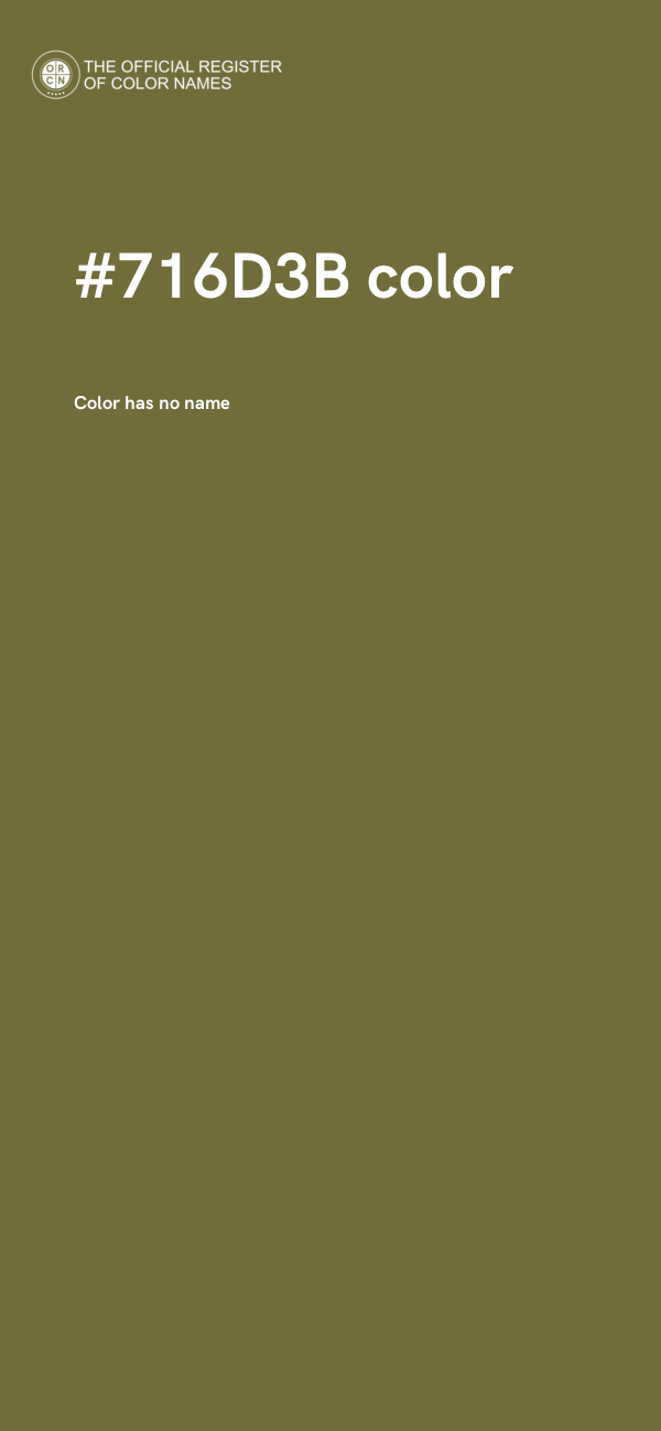 #716D3B color image