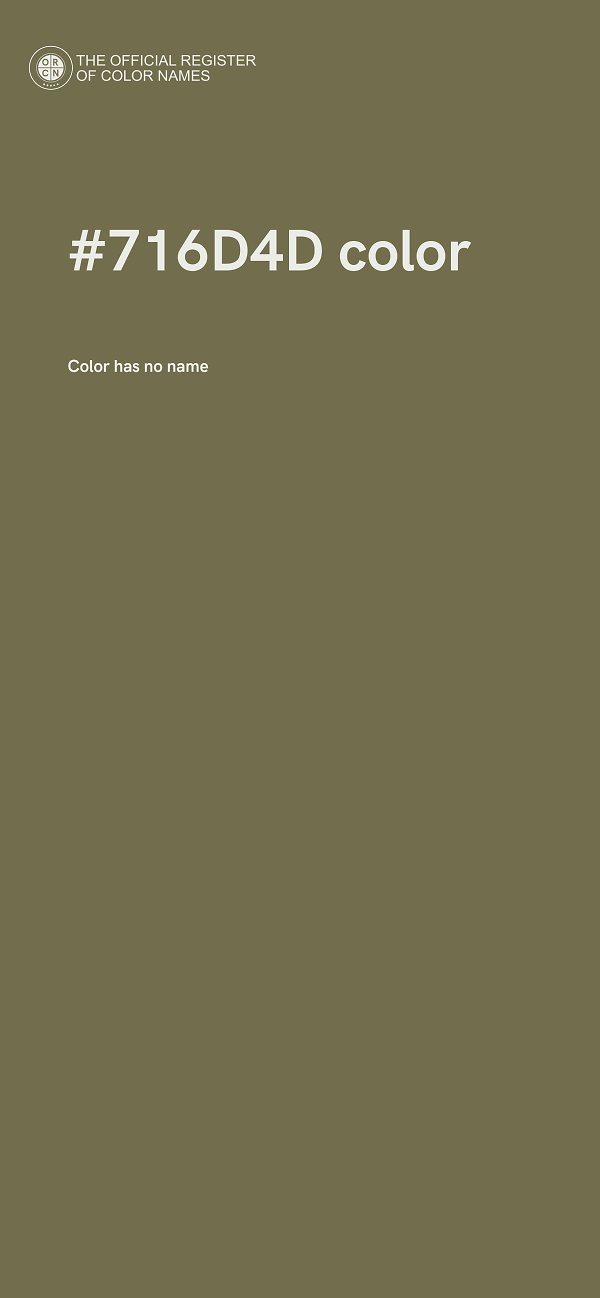 #716D4D color image