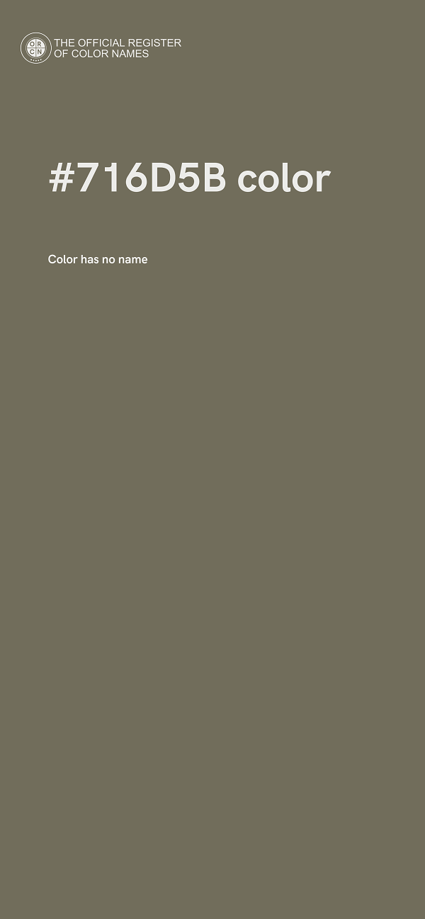 #716D5B color image