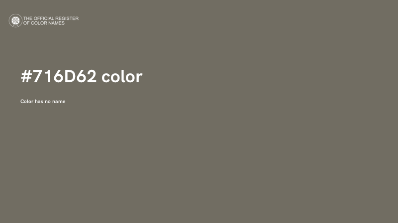 #716D62 color image